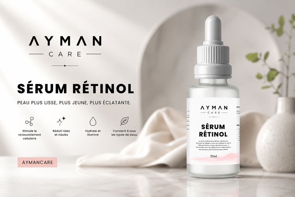 Sérum Rétinol AYMAN CARE 50ml | Renouvellement & Éclat